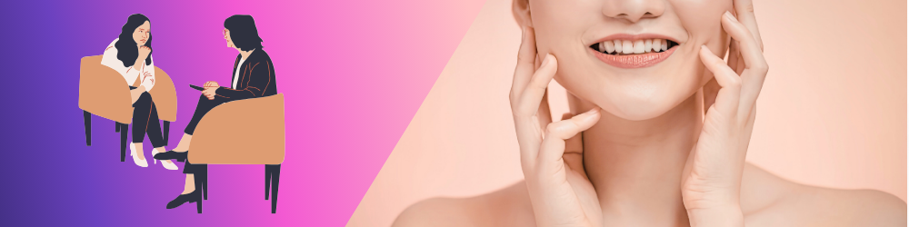 Gloved Hands Inserting Probe On Chin
